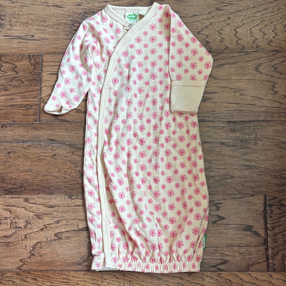 Organic Cotton Pink Floral Kids Pajamas